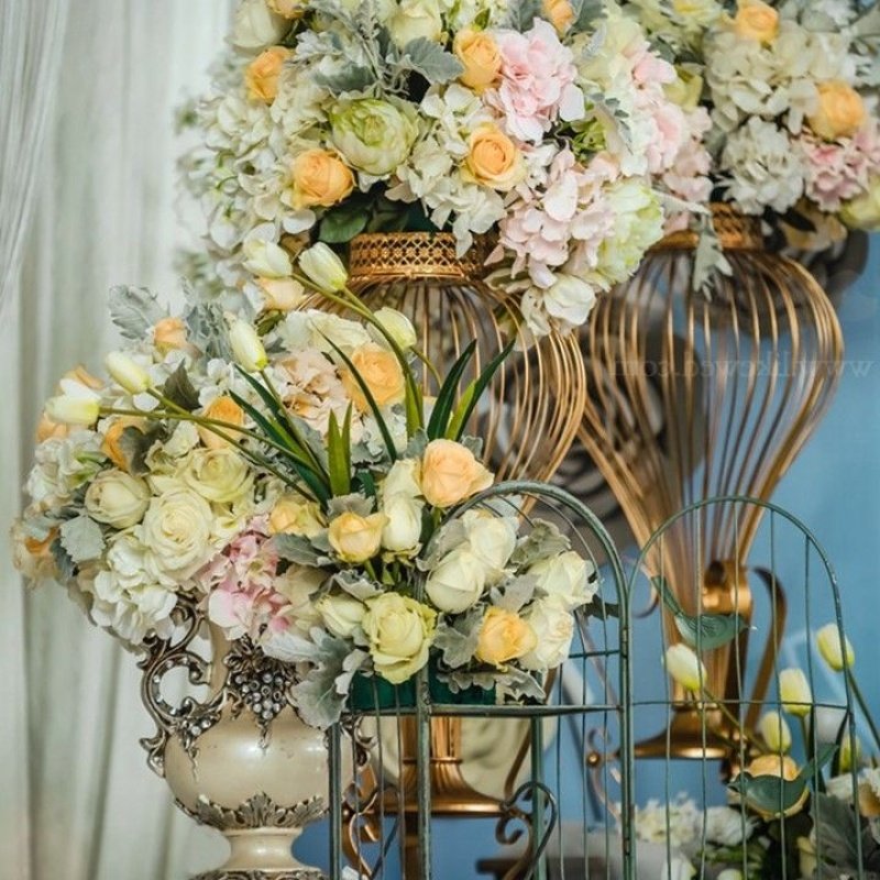 铁艺插花器金色小蛮腰婚庆道具路引镂空花瓶婚礼布置桌花花器摆件|ruв категории Домашний быт, ваза/цветок/искусственные цветы/моделирование украшения, цветок/ваза, Другие цветок - от Buy2taobao.com для оказания профессиональной услуги покупки агента Taobao