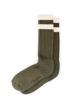 美产FILSON 1970'S LOGGER THERMAL重磅保暖美利奴羊毛袜中筒袜子