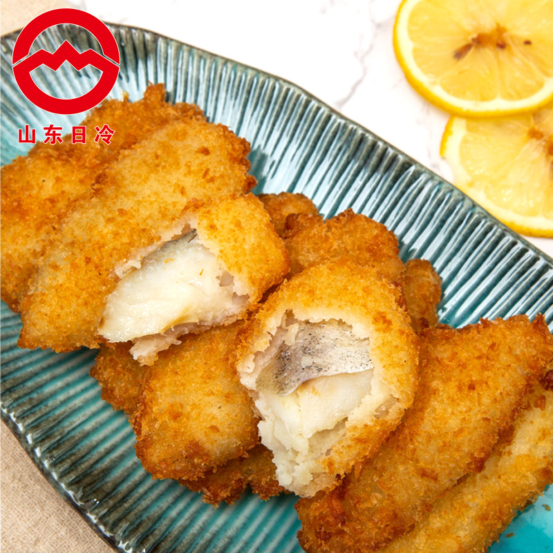山东日冷深海鳕鱼排早餐鳕鱼片速冻油炸空气炸锅半成品鳕鱼饼