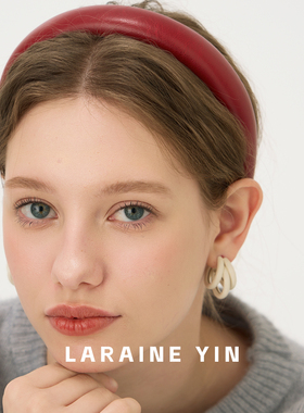 LARAINEYIN安可拉红皮质高颅顶发箍女 2026选款复古简约百搭头箍