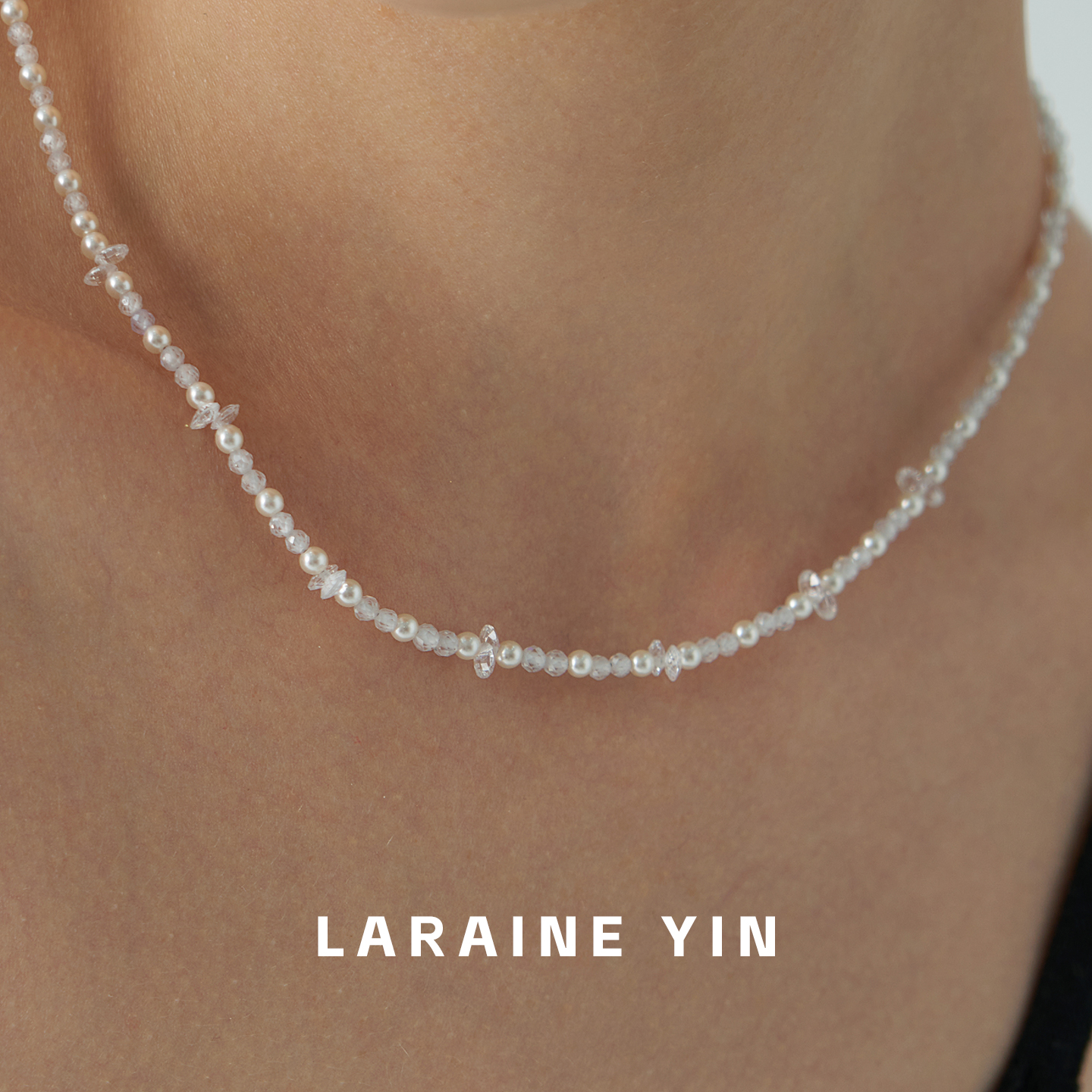 【买3免1】轻奢小众风纯银串珠锁骨链女波光粼粼轻奢小众百搭项链