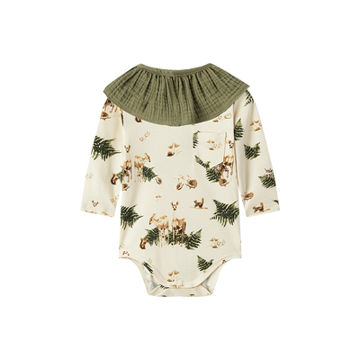 Milkbarn秋冬新品婴儿长袖包屁衣新生儿哈衣纯棉爬服宝宝衣服