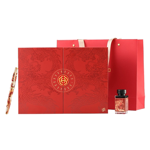 HERO/英雄钢笔新英雄100金笔14K包尖复古男士礼物龙年限定款礼盒装螺旋式帽练字办公笔官方正品旗舰免费刻字