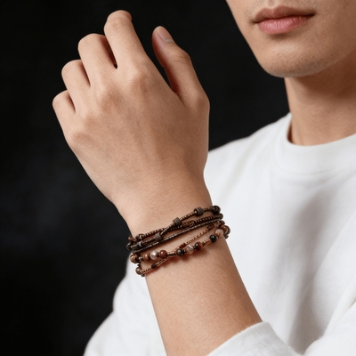 复古波西米亚多层小米珠男款手链