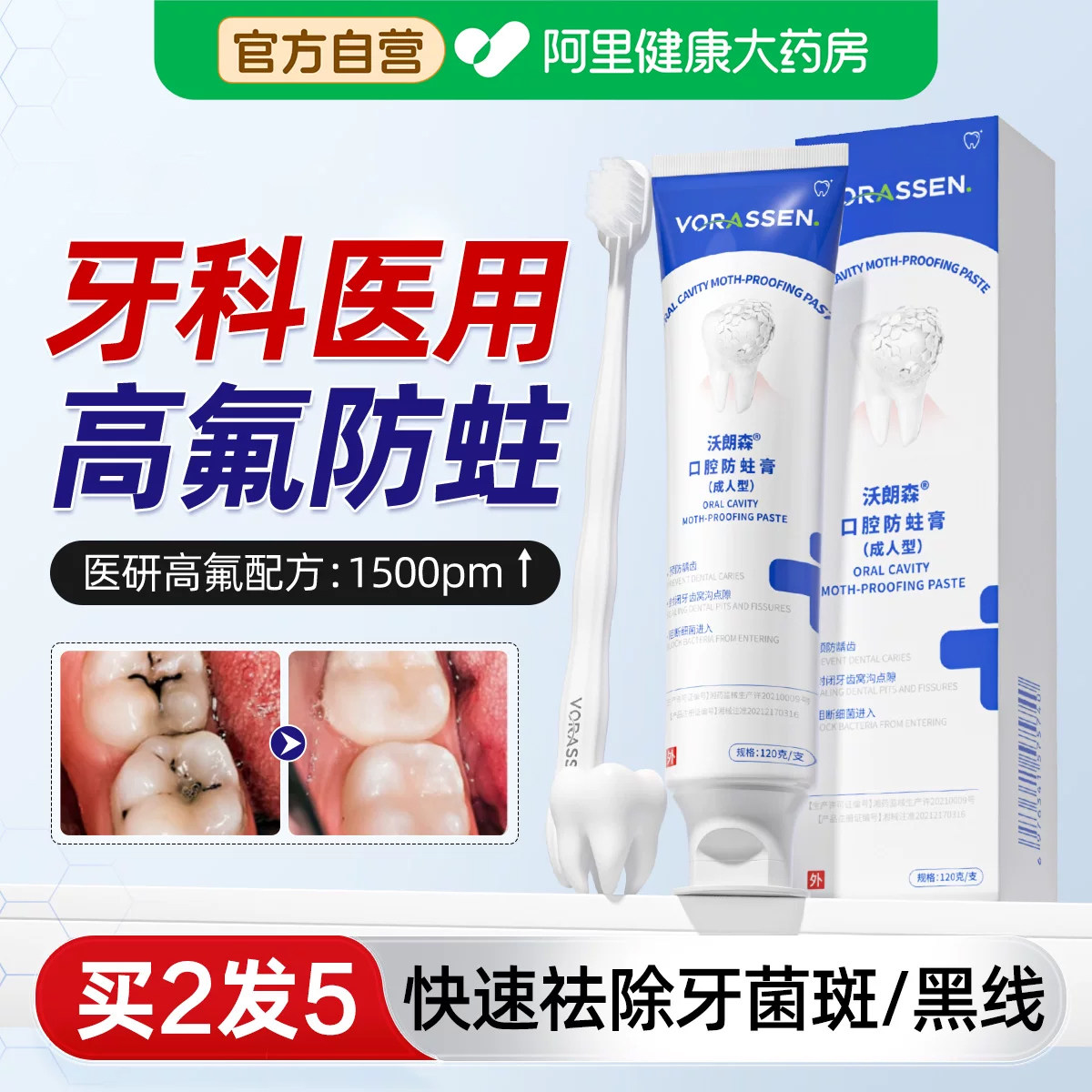 牙科医用-高氟防蛀-快速修护龋齿图片