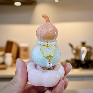 挂件随机发 茶道茶玩家居饰品 冰晶葫芦转转乐陶瓷新中式 网红款