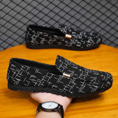 2025新款男鞋一脚蹬懒人豆豆鞋男休闲软底透气驾车老北京布鞋男