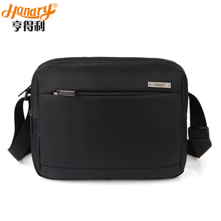 HANDRY/亨得利男包单肩包斜挎包时尚户外横款休闲小方包商务旅行