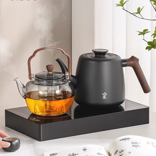 电陶炉泡茶专用茶台烧水壶一体全自动上水嵌入式 电热水壶围炉煮茶