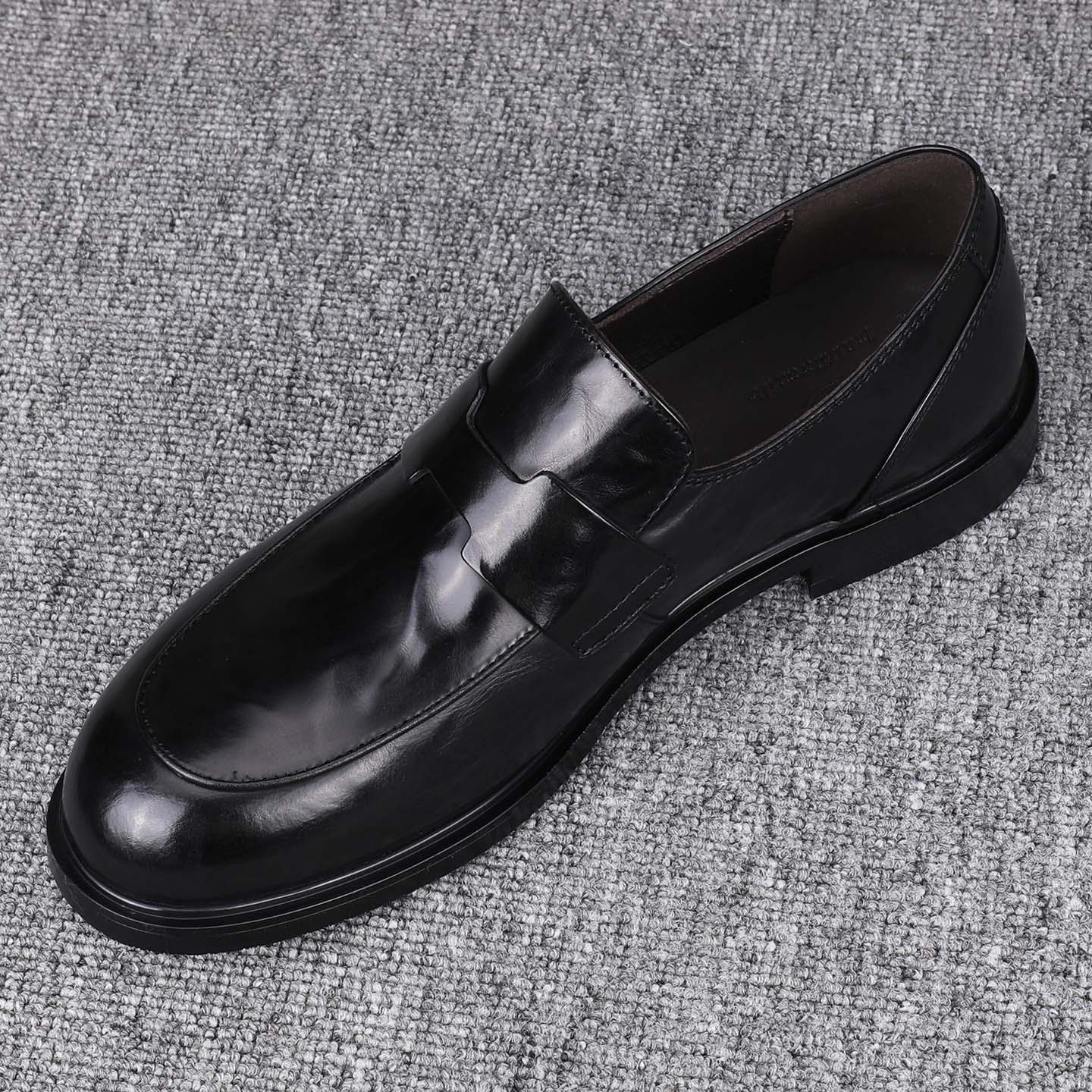 男士厚底一脚蹬软底休闲皮鞋