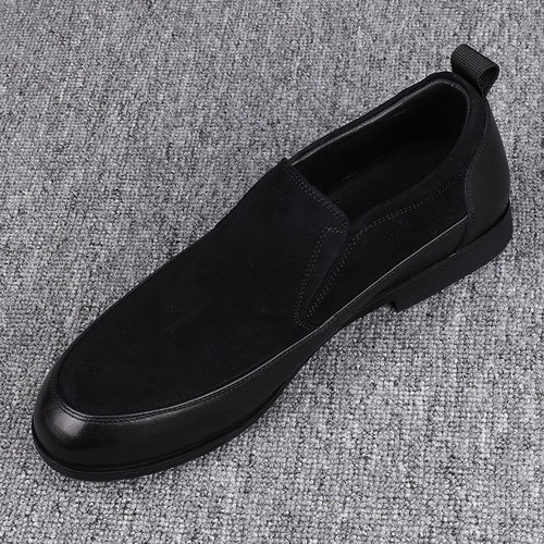 潮流百搭翻毛皮休闲皮鞋软底潮鞋