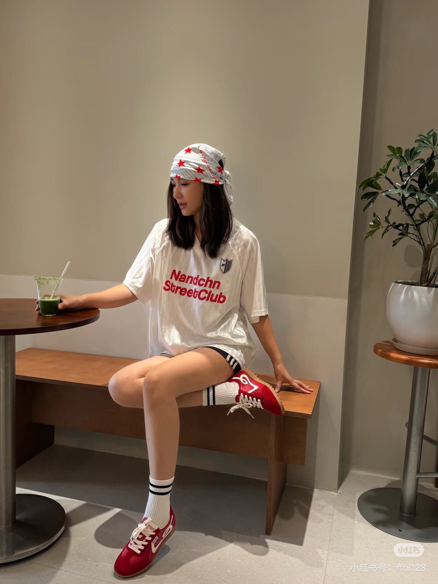 美式复古条纹字母印花短袖T恤女夏季宽松运动风辣妹上衣