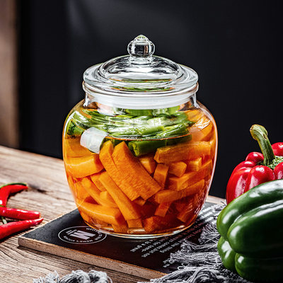 玻璃罐密封罐食品级泡菜坛子家用玻璃瓶密封瓶泡菜罐子咸菜腌菜罐
