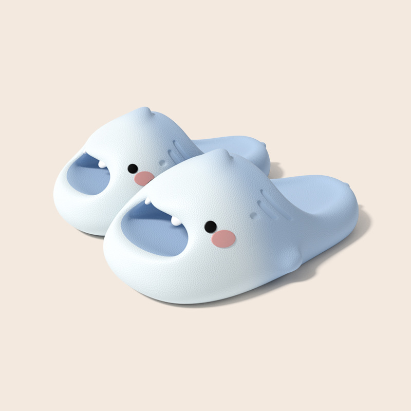 EVA渐变色鲨鱼儿童拖鞋