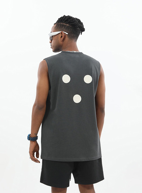 INNERSECT INN无袖背心三生万物夏季运动打底衫宽松男坎肩纯色T恤