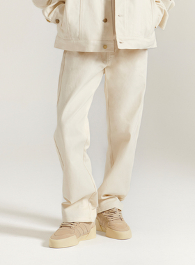 INNERSECT全棉重磅通勤休闲长裤新款直筒牛仔裤男女同款宽松裤子