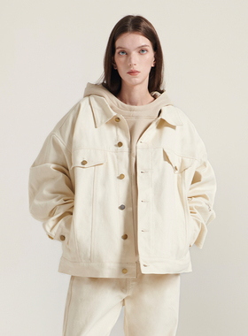 INNERSECT美式街头牛仔外套男女同款复古休闲夹克百搭翻领上衣