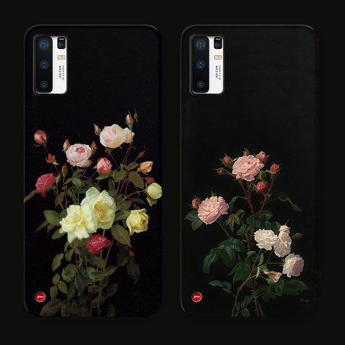 ins冷淡风玫瑰适用锤子坚果pro3手机壳R2华硕ROG9/8/7/6/5/3PRO油画文艺复古简约女款软