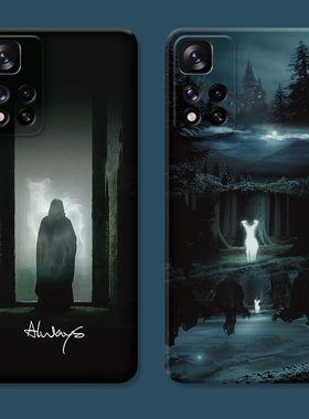 斯内普神鹿适用小米红米note14手机壳13/12/11/10/9/8/7pro+ 哈利波特个性创意T男女款软