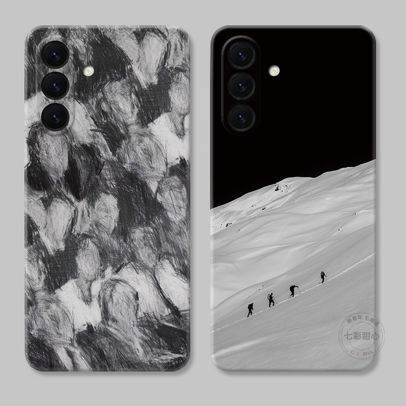 低调人群适用三星A56手机壳A73A72A71A70A55A54A53A52A36A35A34A33A26a25A16A15艺术文艺油画简约抽象女款软
