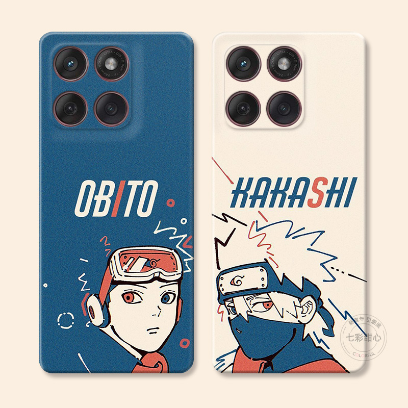 可爱卡卡西适用摩托罗拉edge60pro手机壳50/40/S30/G86G85G84G75G56G55G54宇智波带土动漫火影忍者男生女款