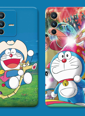 卡通适用vivo s18手机壳s17s16s15s12s10s9s7哆啦A梦x23机器猫Pro女款t