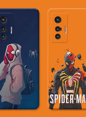 潮牌蜘蛛侠适用vivo x80手机壳x100x90x70x30pro+个性创意x20x9x7x6plus男生s女款软t