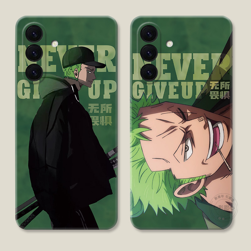 潮男索隆适用三星A56手机壳A73A72A71A70A55A54A53A52A36A35A34A33A26a25A16原创海贼王日系个性动漫男女款软