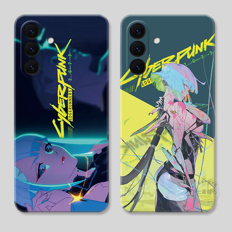 赛博朋克适用三星A56手机壳A73A72A71A70A55A54A53A52A36A35A34A33A26a25边缘行者跑手露西潮流个性创意女款