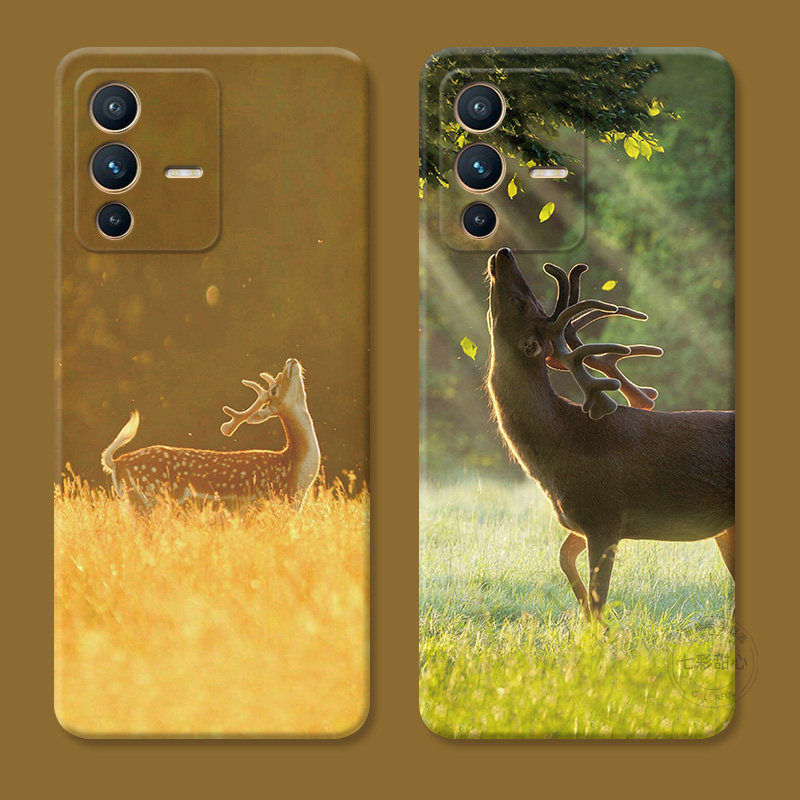 小清新麋鹿适用vivo s16手机壳18/s15pro可爱s17文艺s12复古s10s9s7t女款s6迷你软nex3s,3C数码配件,手机保护套/壳,淘宝优惠券,粉丝福利购,淘宝优惠卷