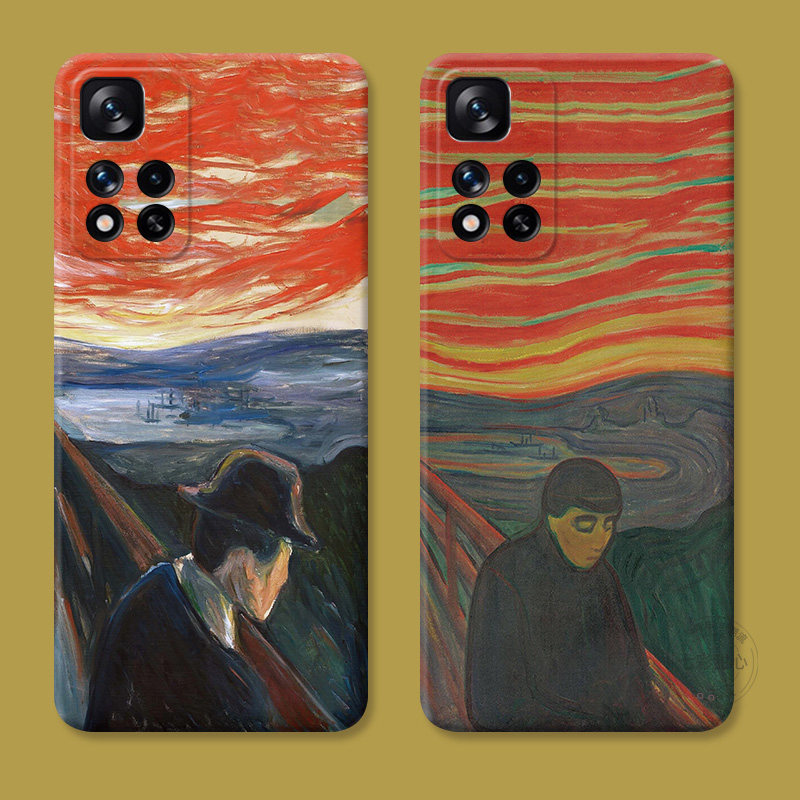 孤独油画适用小米红米note12手机壳11t/10/9/8/7pro+文艺蒙克复古男生5/4探索版女款软,3C数码配件,手机保护套/壳,淘宝优惠券,粉丝福利购,淘宝优惠卷