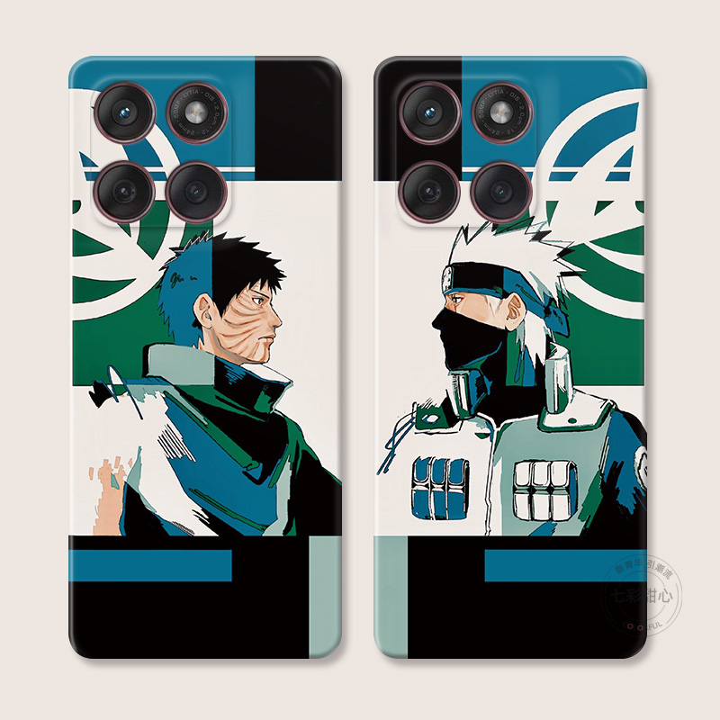 宇智波带土适用摩托罗拉edge60pro手机壳50/40/S30/G86G85G84G75G56G55G54可爱卡卡西火影忍者男生女款耐脏软