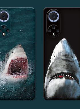 潮牌鲨鱼适用华为nova7pro手机壳12男生10se麦芒11简约9黑色8个性6创意ultra活力版5女款软