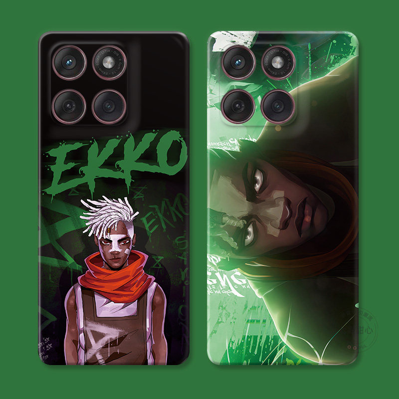 潮男艾克适用摩托罗拉edge60pro手机壳50/40/S30/G86G85G84G75G56G55G54双城之战男生英雄联盟个性创意女款软