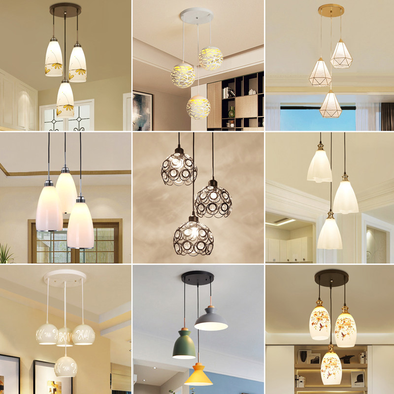 北欧餐厅吊灯简约现代创意餐桌灯个性大气饭厅吧台灯LED客厅灯具,家装灯饰光源,餐厅吊灯,淘宝优惠券,粉丝福利购,淘宝优惠卷