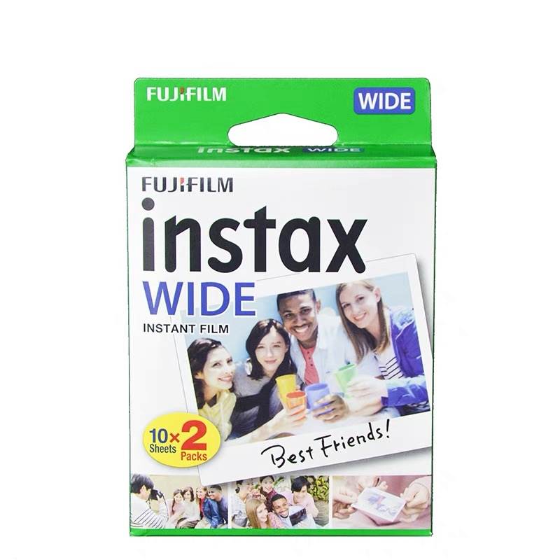 拍立得5寸宽幅白边彩色相纸wide300相纸instax210宽幅胶片