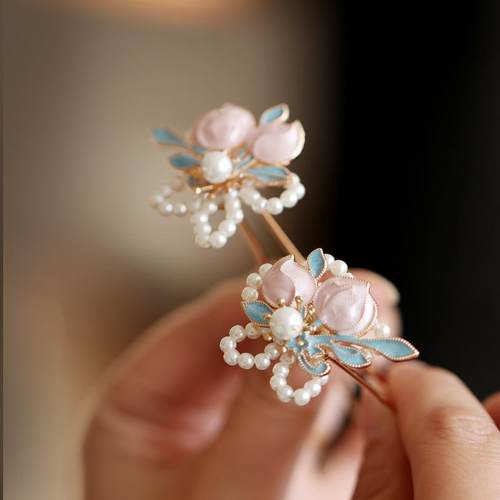 秋季古典中式小边夹旗袍发饰