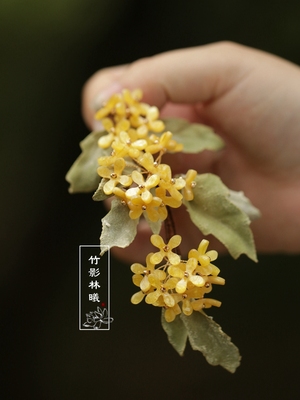 软簪桂花百变凹造型汉服明制唐风