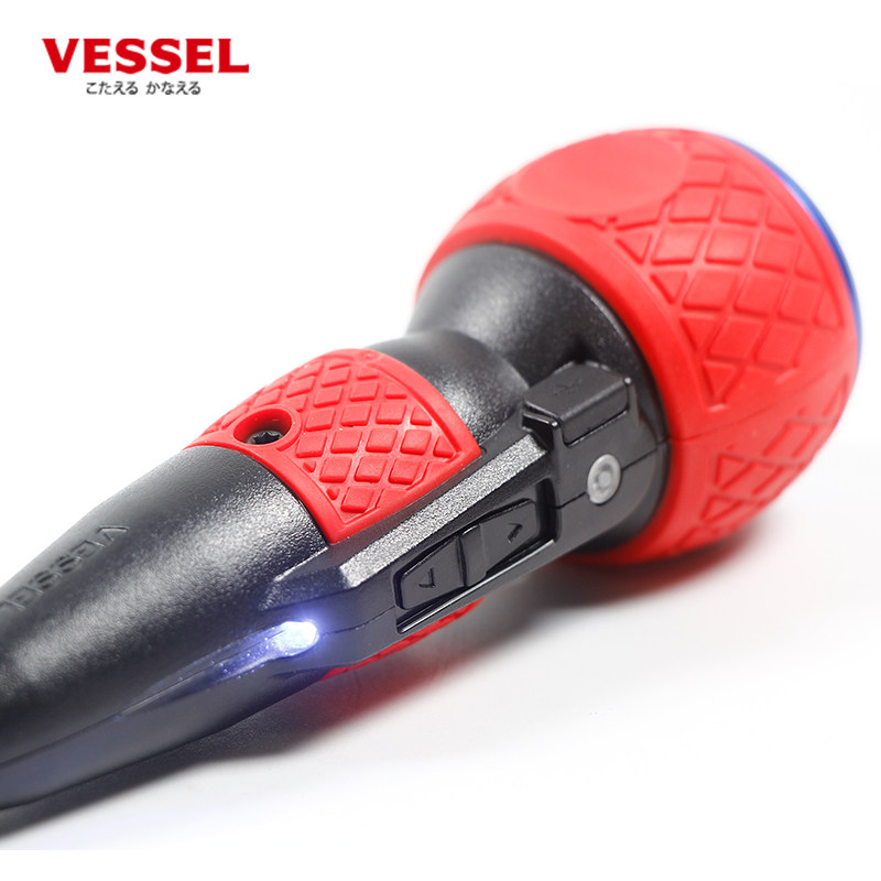 일본 VESSEL WEIWEI 전기 스크루 드라이버 분해 기계 소형 3.6V 충전식 가정용 리튬 배터리 전기 드릴 드라이버