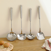 舍里316不锈钢锅铲套装 家用长柄厨房专用烹饪炒菜勺漏勺汤勺厨具