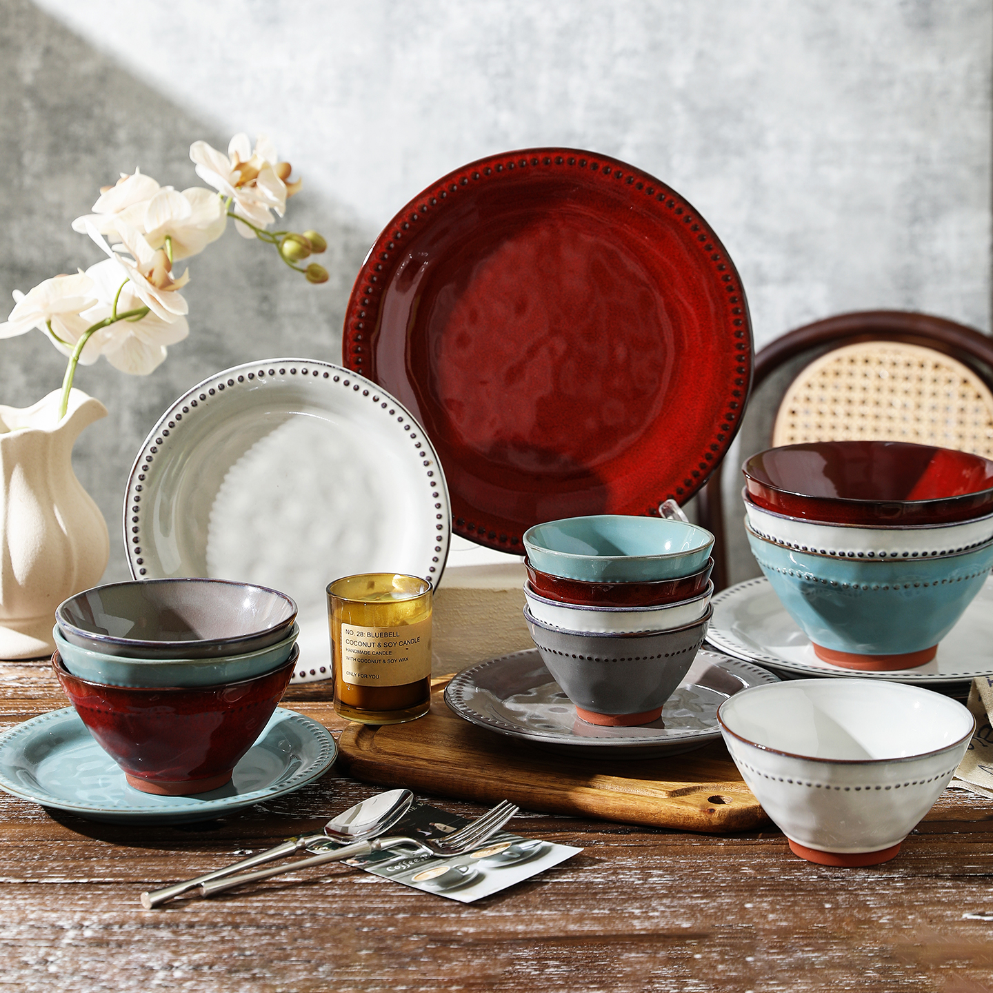 舍里高级感碗盘组合吃饭碗牛排盘