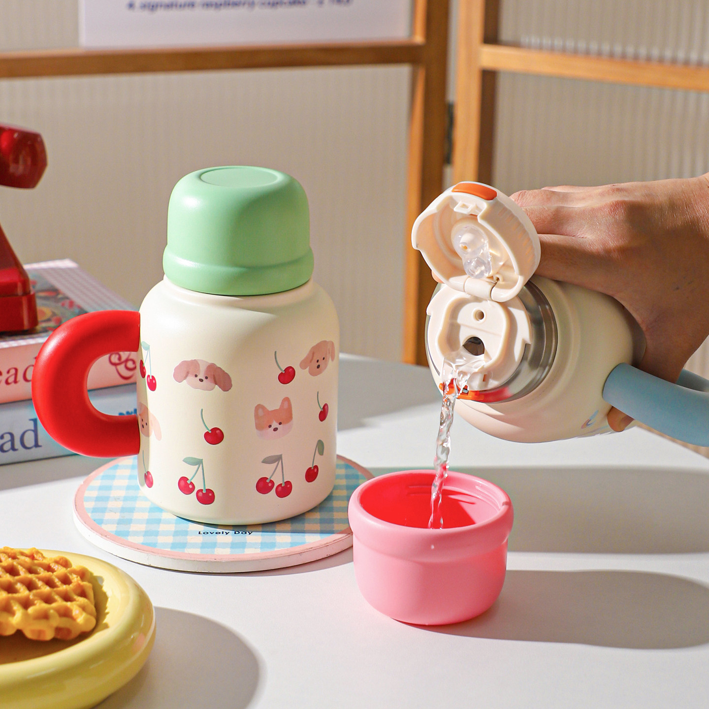 舍里316不锈钢保温杯可爱便携水壶大容量高颜值儿童水杯生日礼物