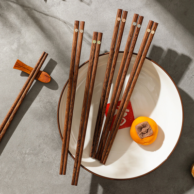 舍里高颜值防滑实木筷子专人专筷