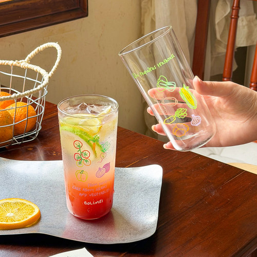 舍里高硼硅玻璃水杯可爱情侣对杯