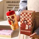 舍里马克杯带盖杯子陶瓷杯咖啡杯实用礼物随手杯吸管杯办公室水杯