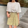 Female summer skirt 2019 new pattern Korean Edition Paige ins Ultra-fire skirt Show thin Pleated skirt A word skirt student