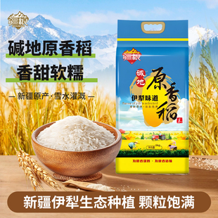 疆粮新疆大米25年新米碱地原香米大米一级10斤真空包装