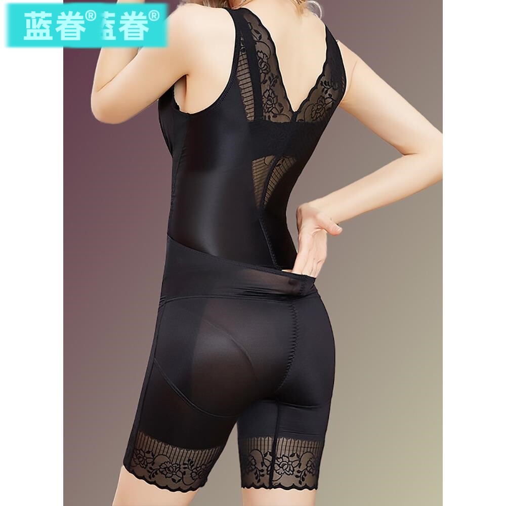 连体塑身衣后脱收腹束腰显瘦性感薄款束身女塑形美体雕紧身衣女