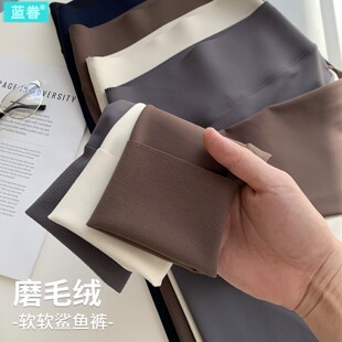 加绒加厚保暖打底裤 高腰收腹瑜伽裤 可外穿 女秋冬季 磨毛薄绒鲨鱼裤