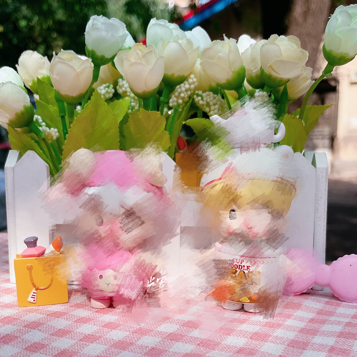 diy小甜豆超市pvc摆件材料包公仔